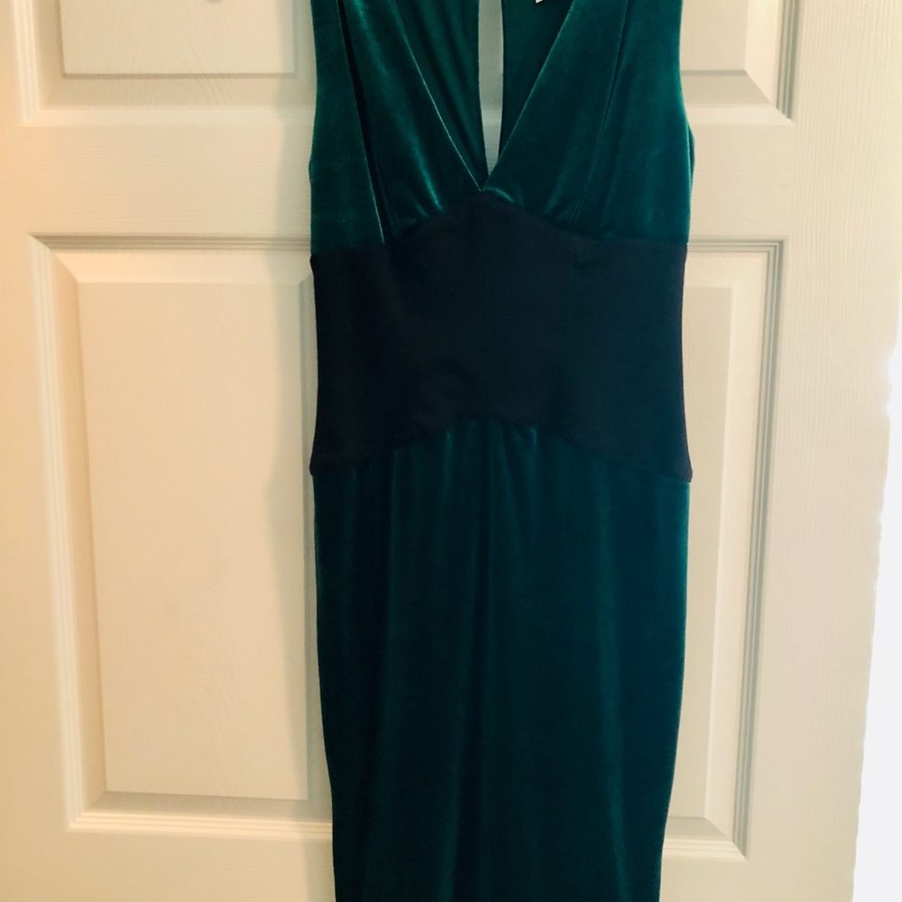 Emerald Green Velvet Holiday Dress